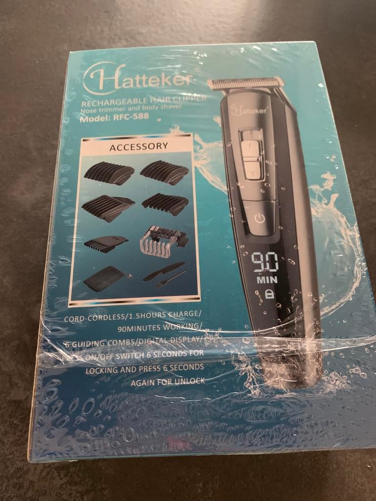 Rasoir hatteker 5 en 1 neuf toujours sous blister, Ophalen of Verzenden, Nieuw, Verzorging