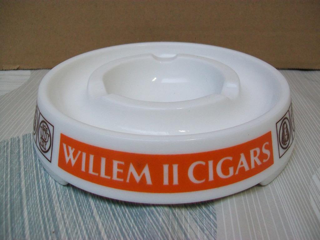Asbak Willem II Cigars Sigaren Cigaren Vintage Retro, Verzamelen, Ophalen of Verzenden, Zo goed als nieuw, Asbak