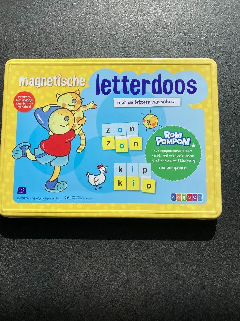 Rompompom Magnetische Letterdoos, Kinderen en Baby's, Ophalen, Zo goed als nieuw, Taal en Lezen