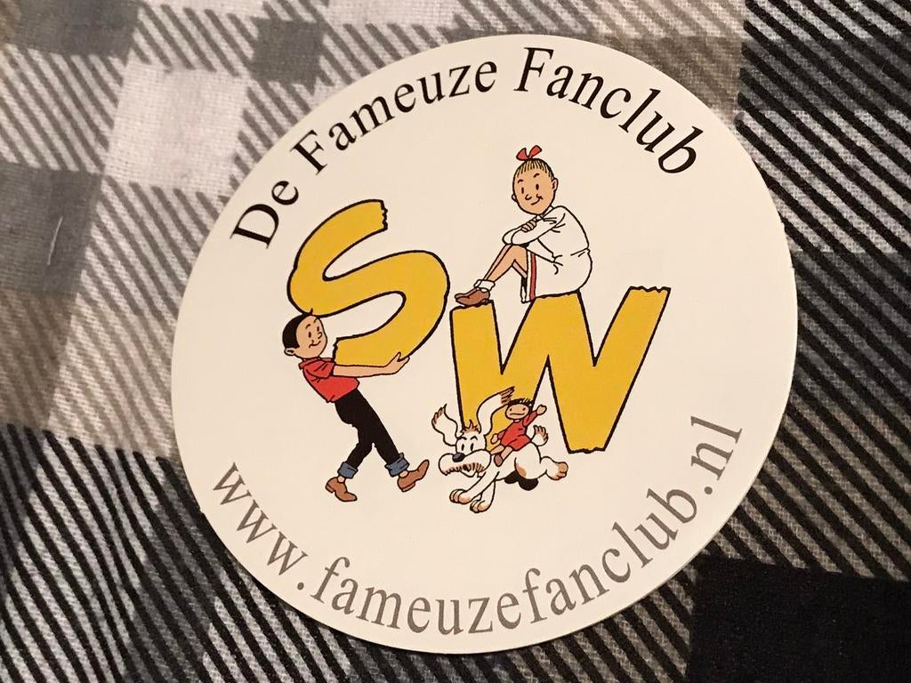 ♦️S&W🗯 Sticker De Fameuze Fanclub, Verzamelen, Ophalen of Verzenden, Suske en Wiske, Zo goed als nieuw