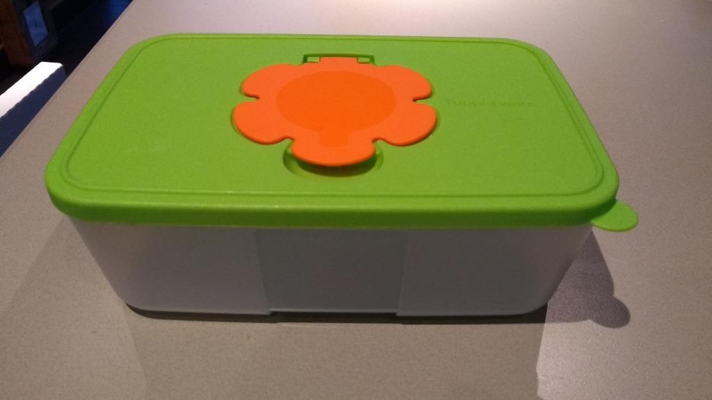 Tupperware : bewaardoos voor vochtige doekjes hoog model, Ophalen of Verzenden, Zo goed als nieuw
