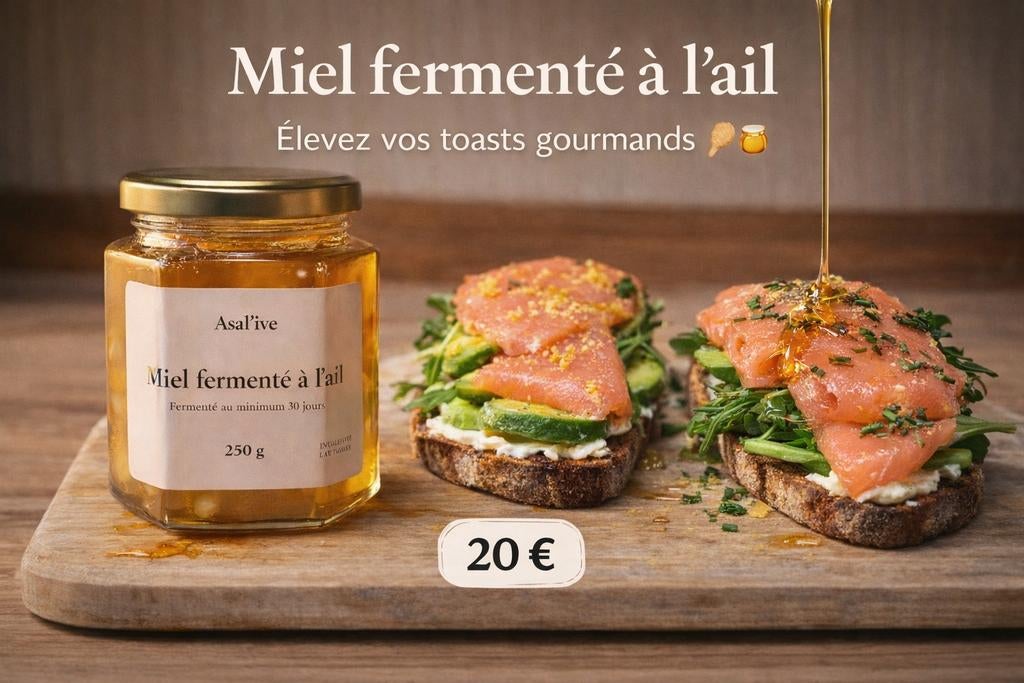 Miel fermenté à l’ail – artisanal, Divers, Enlèvement ou Envoi