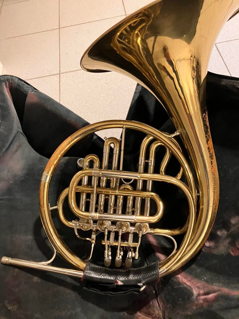 Hoorn, Muziek en Instrumenten, Ophalen, Gebruikt, Met koffer
