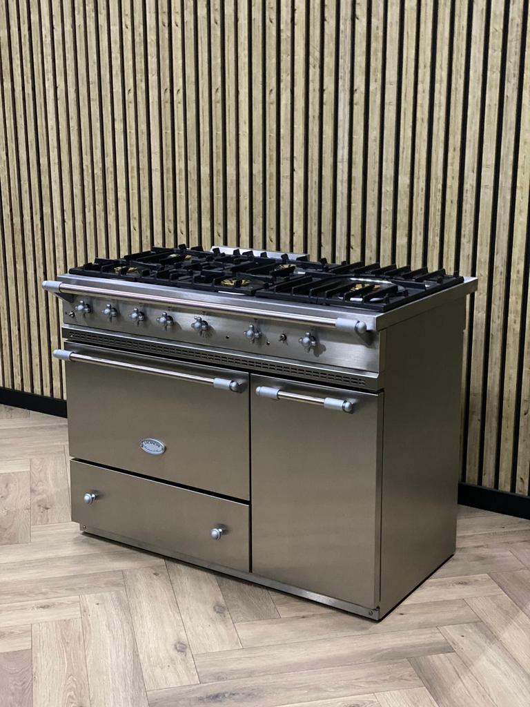 Luxe Lacanche Inox 110cm Gasoven + Warmhoudkast, Ophalen of Verzenden, Grill, Elektrisch
