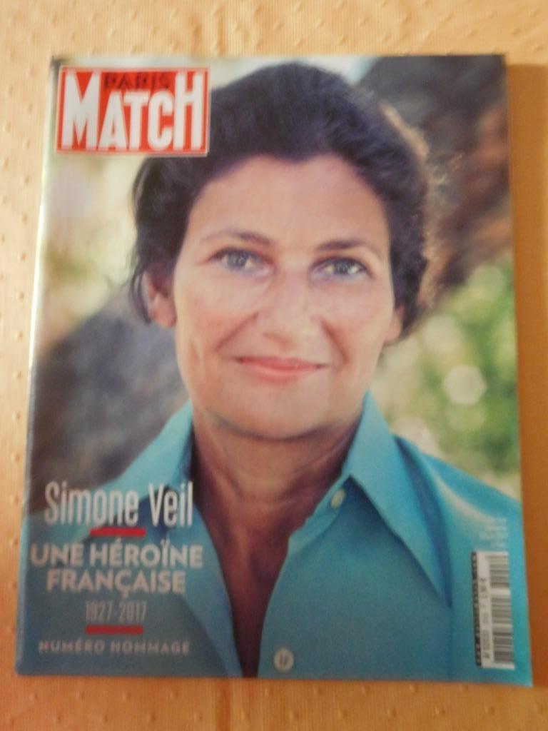 Paris Match: dood van Simone Veil, Ophalen of Verzenden, Gelezen, Overige typen
