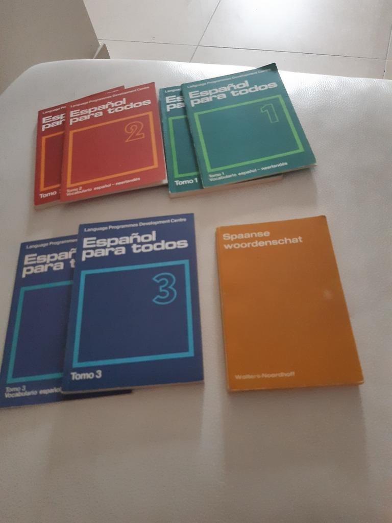 Espanol para todos 1,2,3. Spaanse woordenschat Spaans-Nederl, Boeken, Ophalen of Verzenden, Zo goed als nieuw, Overige vakken