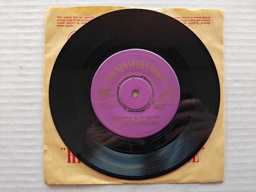 HANK SNOW - When Mexican Joe met Jole Blon (45t), Enlèvement ou Envoi, Single, Comme neuf, 7 pouces