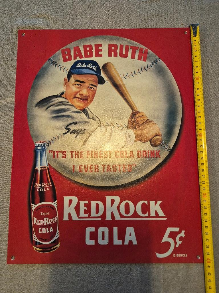 Plaque publicitaire usa babe ruth, Enlèvement ou Envoi, Neuf
