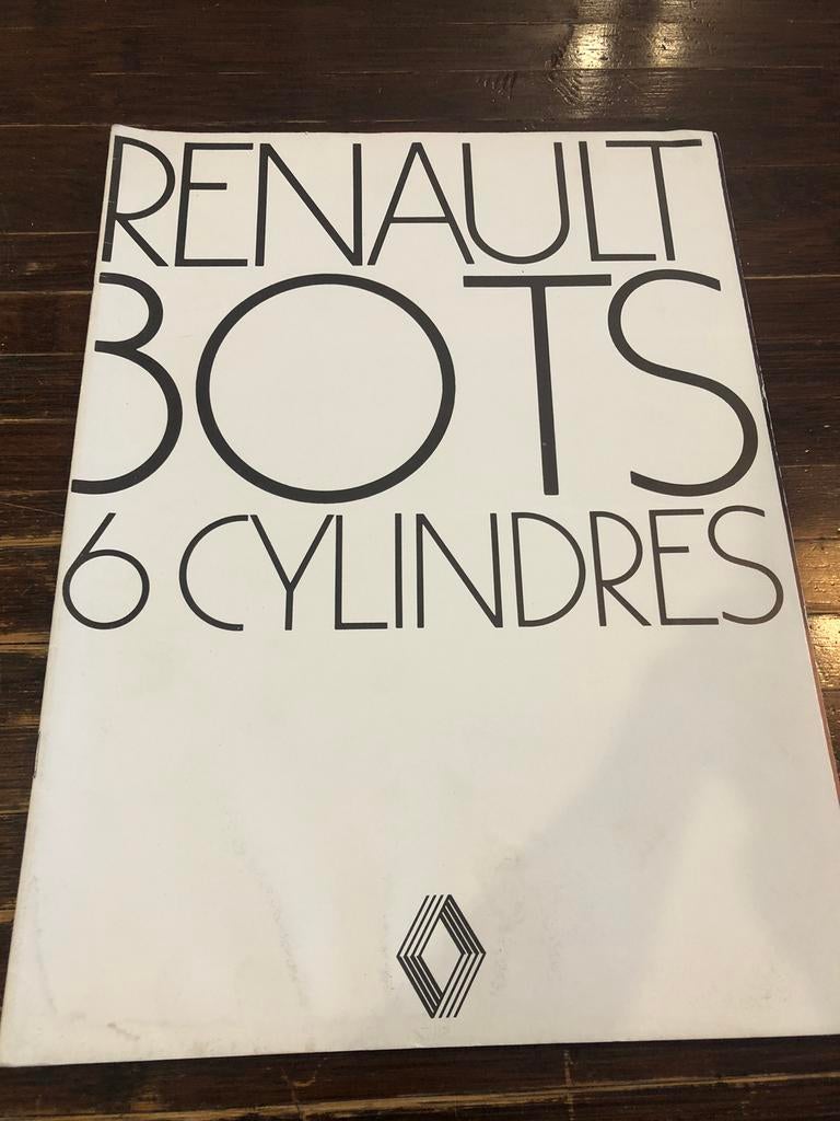 catalogue brochure Renault 30 r30 TS v6, Boeken, Auto's | Folders en Tijdschriften, Ophalen of Verzenden, Zo goed als nieuw, Renault