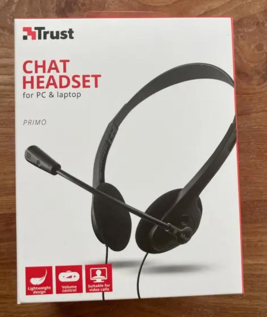 Casque de chat TRUST Primo, Enlèvement ou Envoi, Neuf, Circum-aural, Autres marques