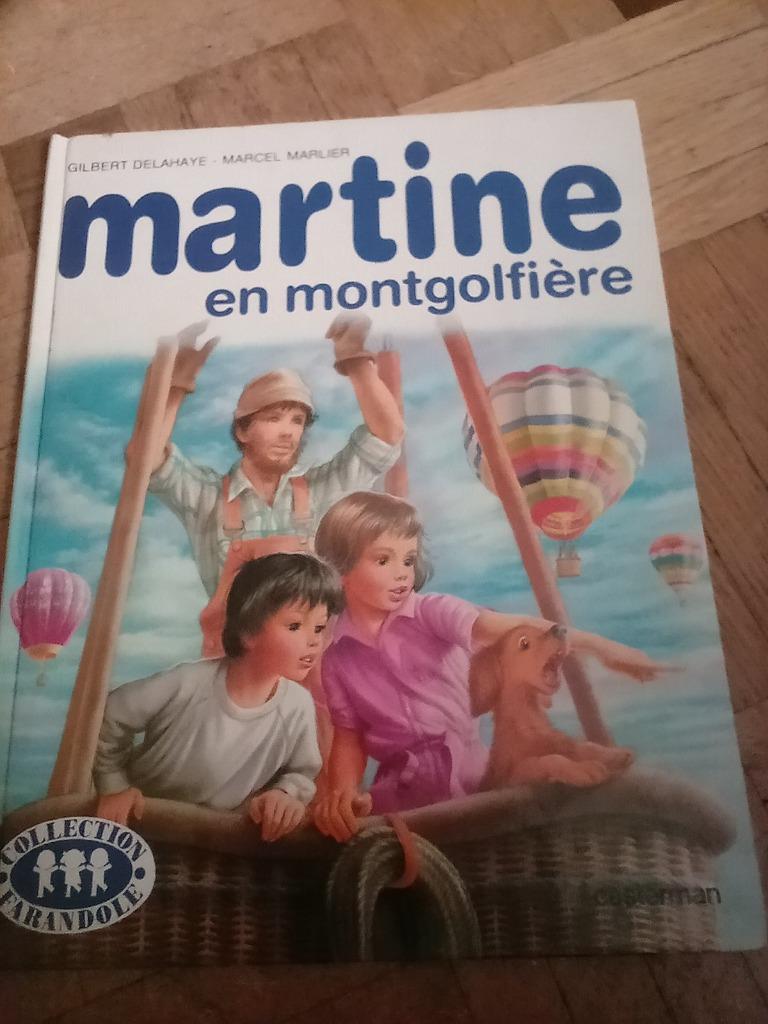 Livre Martine en montgolfière, Ophalen of Verzenden
