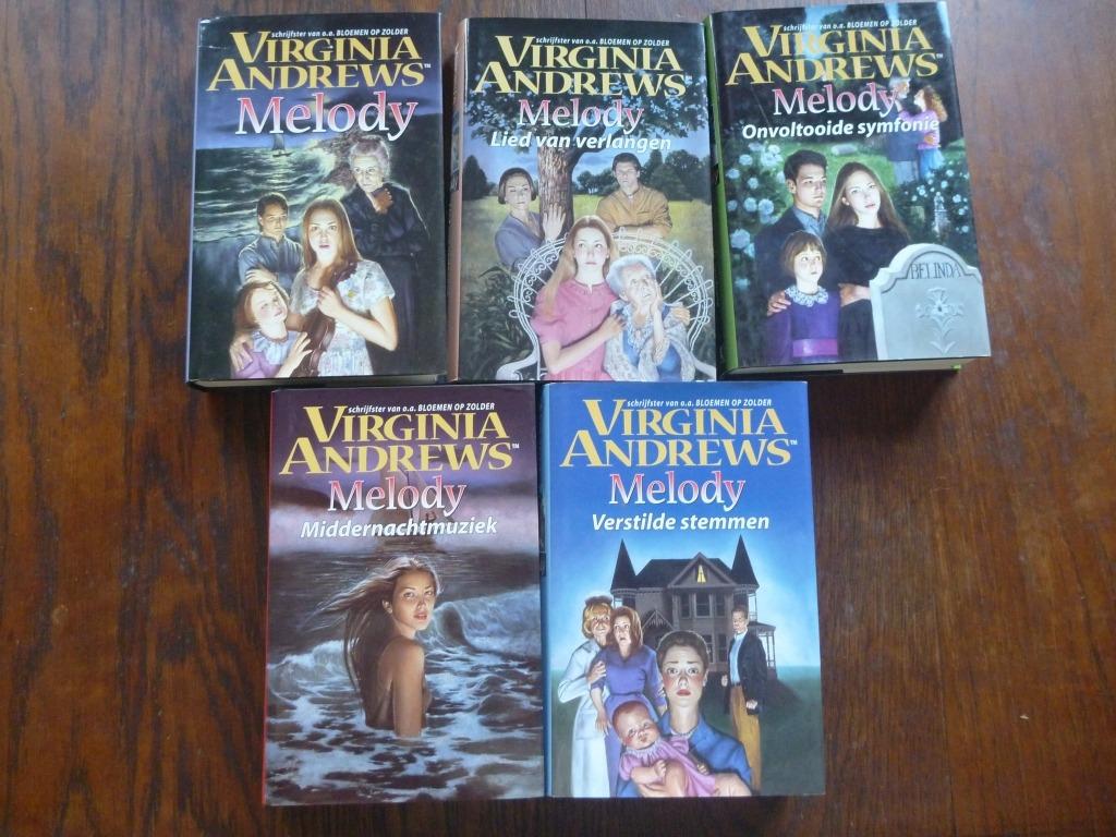 Virginia Andrews: complete Melody-serie (5 boeken), Boeken, Ophalen of Verzenden, Virginia Andrews