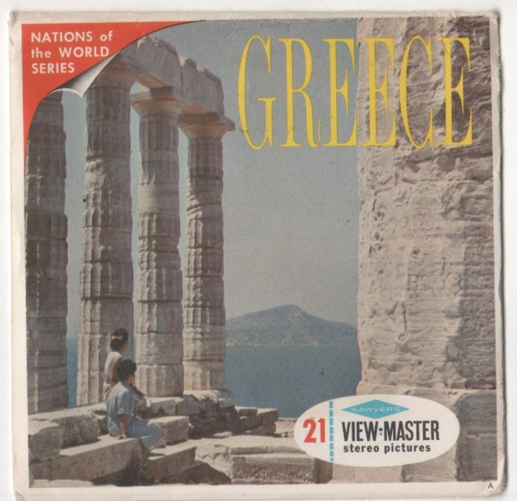 View-master La Grèce  Greece B 205 Livret en anglais, Enlèvement ou Envoi