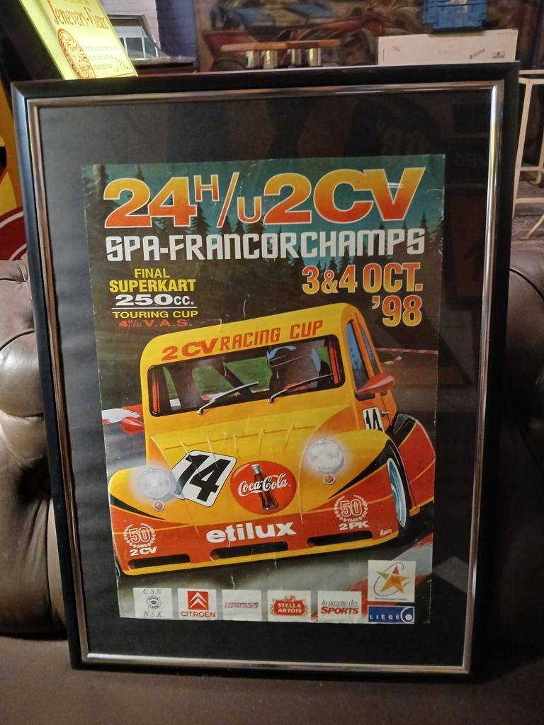 Affiches de course encadrées, affiches de rallye, Monza, Mon, Enlèvement, Utilisé