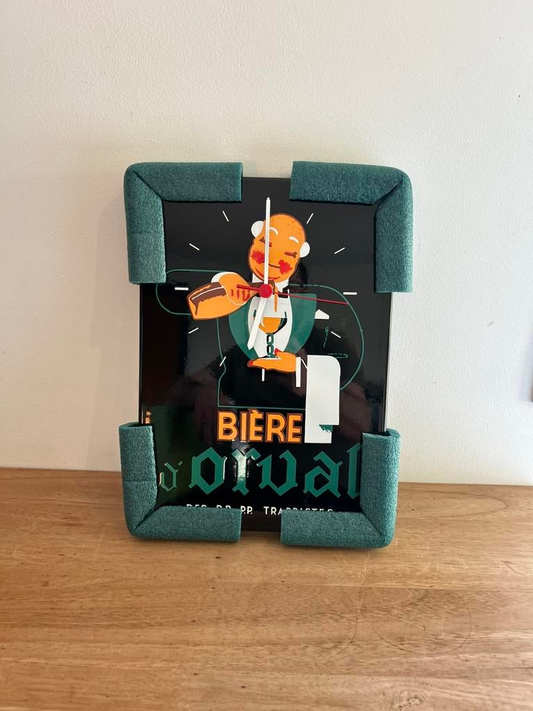 Horloge Orval email 23/33cm numérotée jamais exposée neuve, Enlèvement ou Envoi