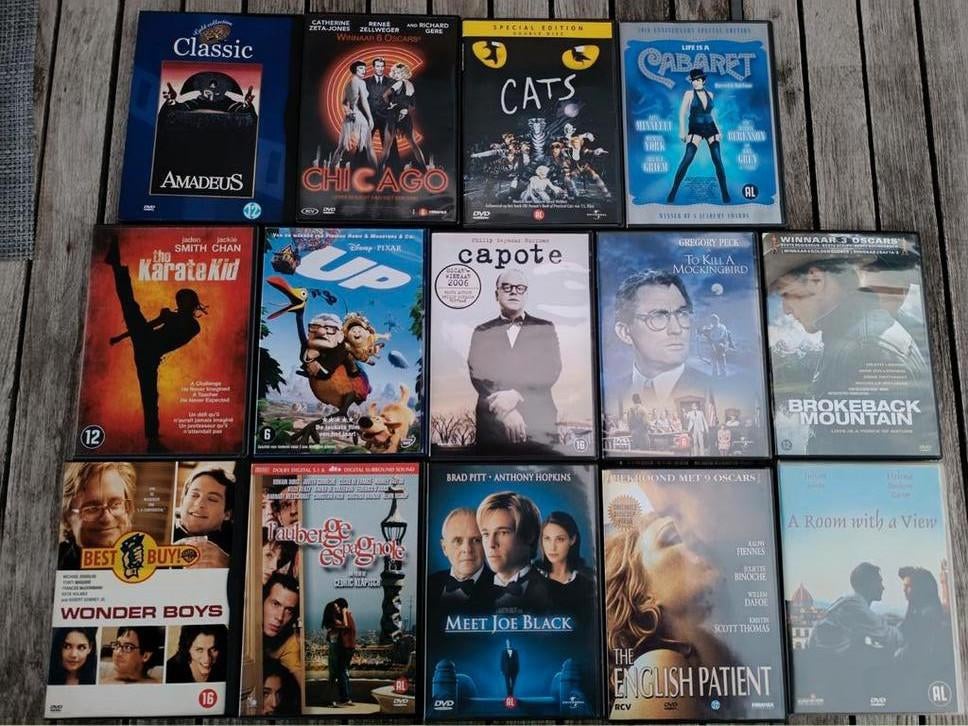 9 klassieke films op dvd, Ophalen of Verzenden