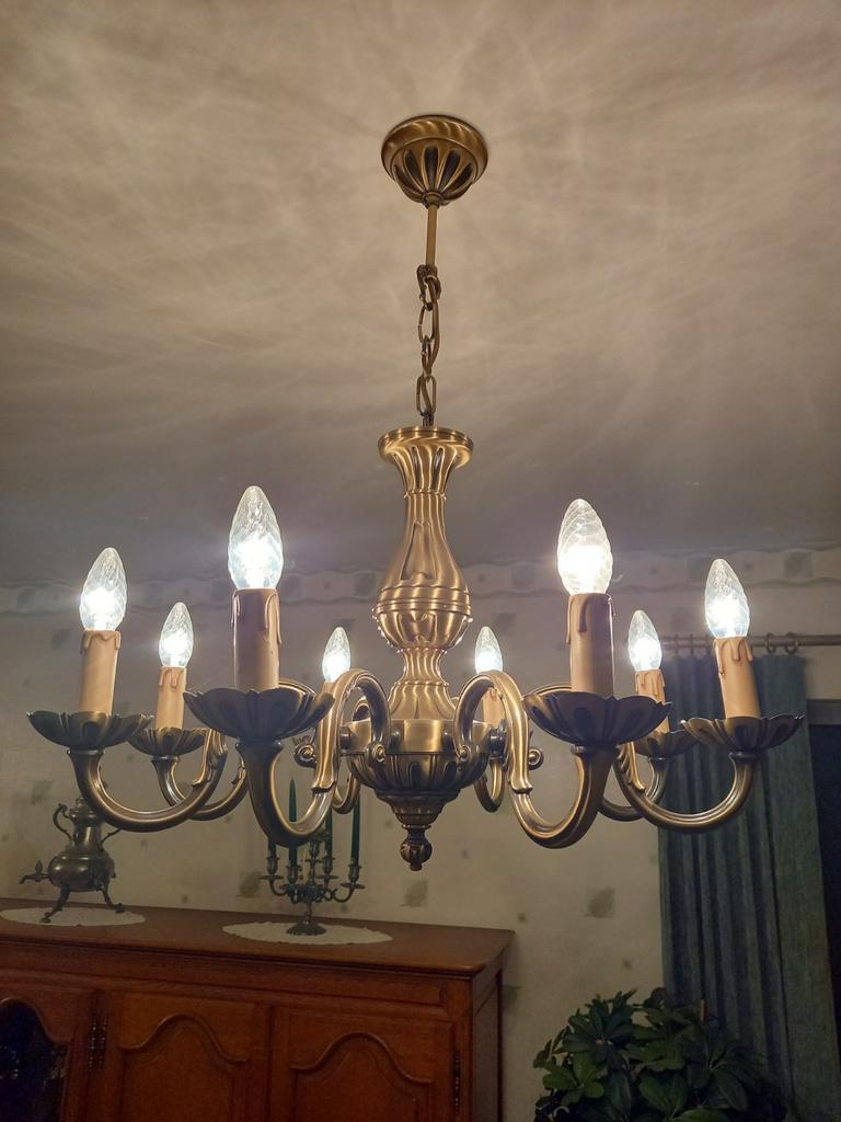 Luster, Huis en Inrichting, Lampen | Kroonluchters, Ophalen of Verzenden, Zo goed als nieuw