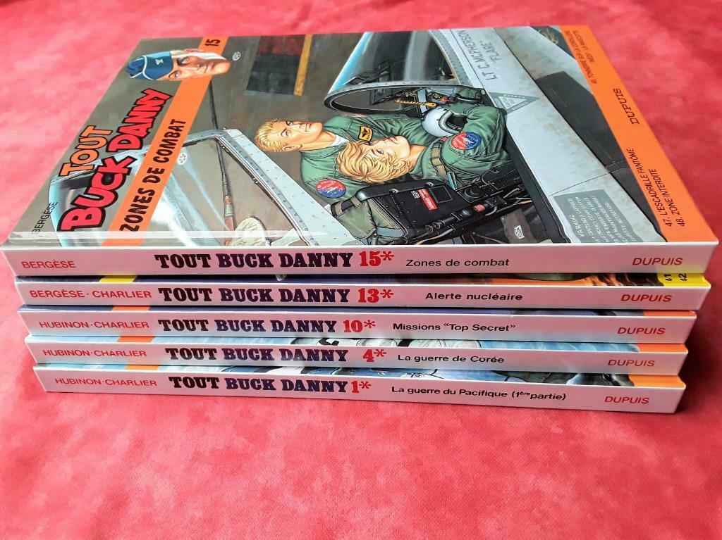 5 BD TOUT BUCK DANNY intégrale 1, 4, 10, 13, 15 (1e édition), Série complète ou Série, Enlèvement, Comme neuf