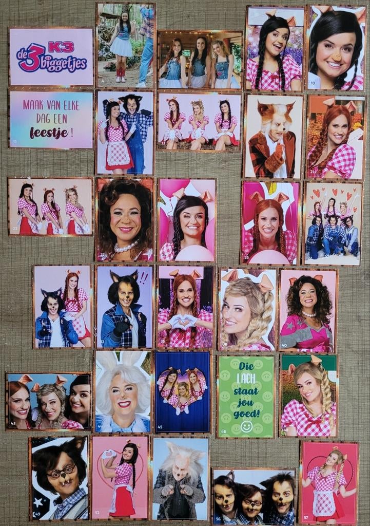 K3: De 3 biggetjes: 49 stickers, Ophalen of Verzenden, Zo goed als nieuw, Film, Tv of Omroep