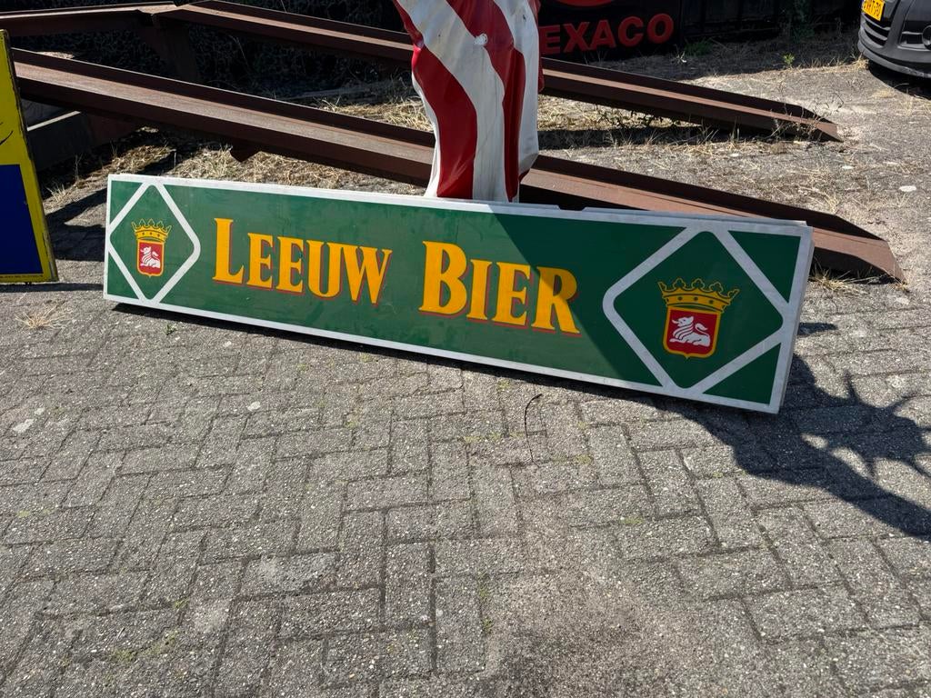 Leeuw Bier lichtbak plaat, Ophalen, Gebruikt, Lichtbak of (neon) lamp