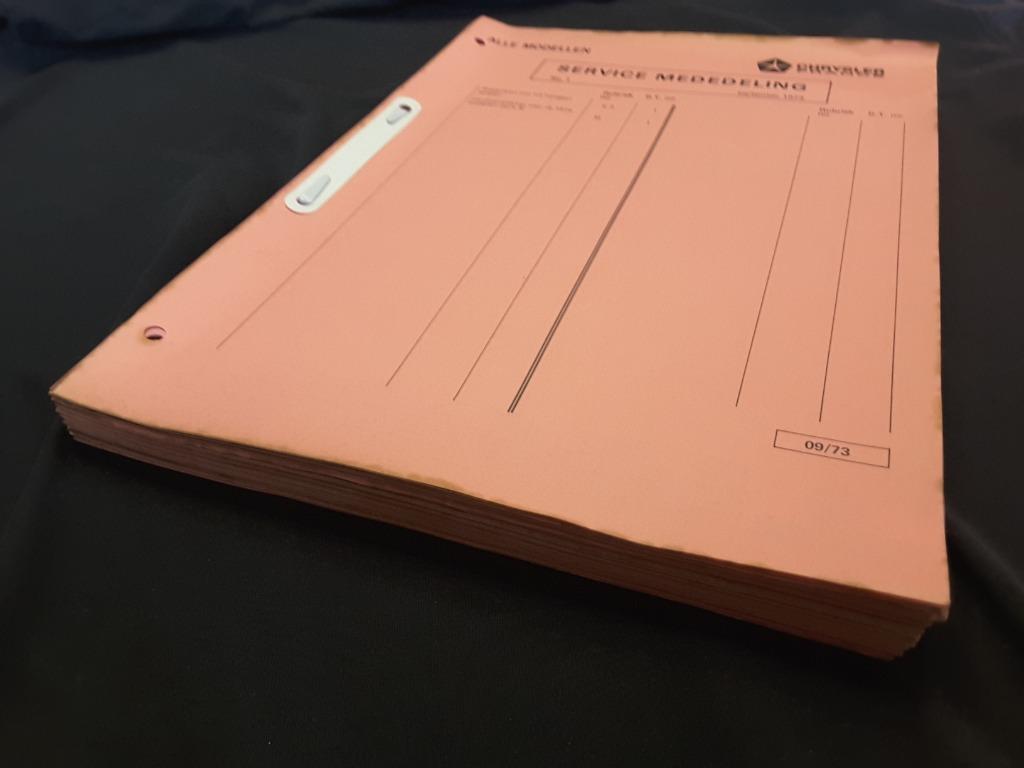 Service mededelingen Simca - Chrysler 1973 - 1974., Ophalen of Verzenden