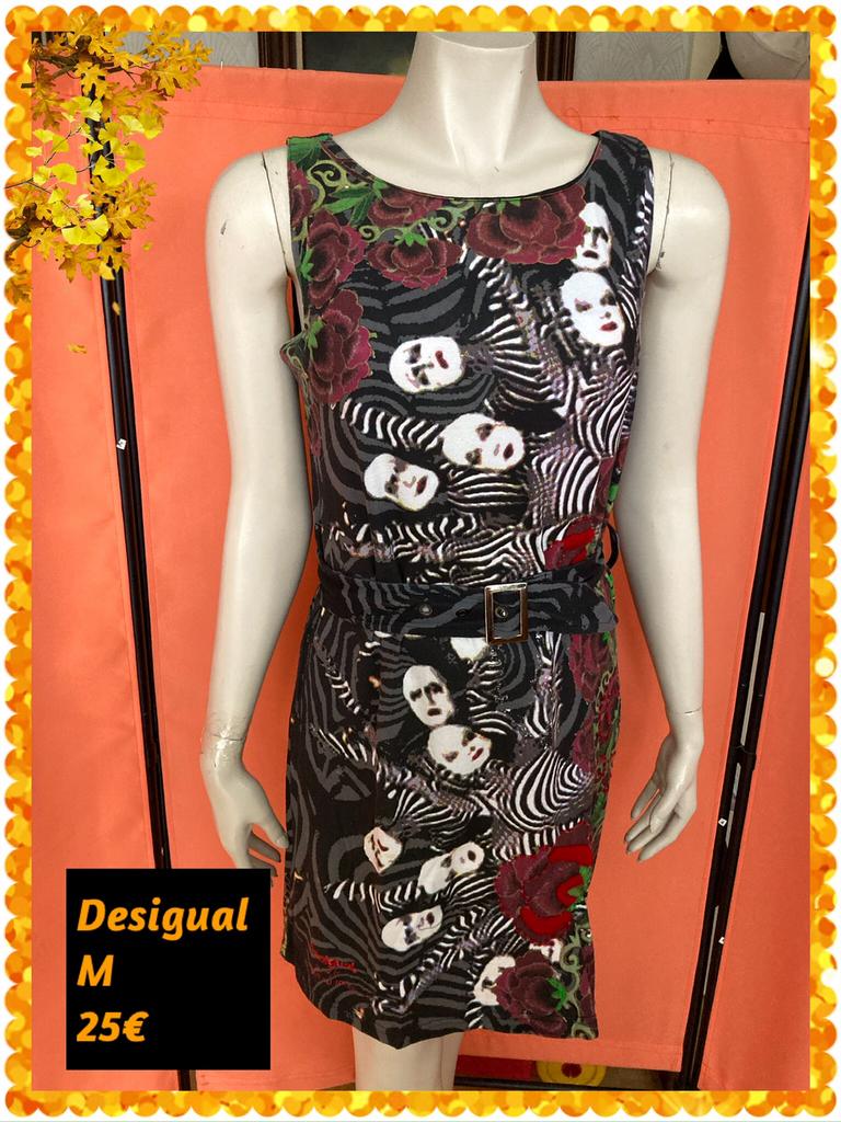 Jurk dames M. desigual, Kleding | Dames, Maat 38/40 (M), Zwart, Ophalen of Verzenden, Zo goed als nieuw