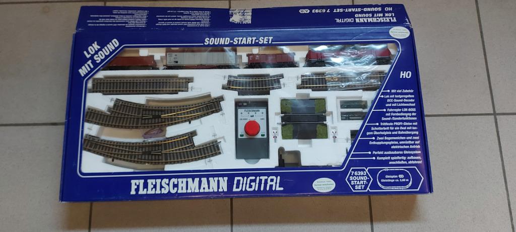 Fleischmann 7 6393 Digitale/Sound  Startset, Hobby en Vrije tijd, Modeltreinen | H0, Zo goed als nieuw, Treinset, Gelijkstroom