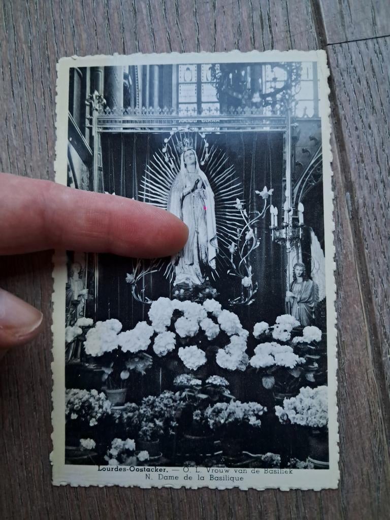 Beschreven pk : Lourdes Oostakker, Maria uit de Basiliek, Ophalen of Verzenden