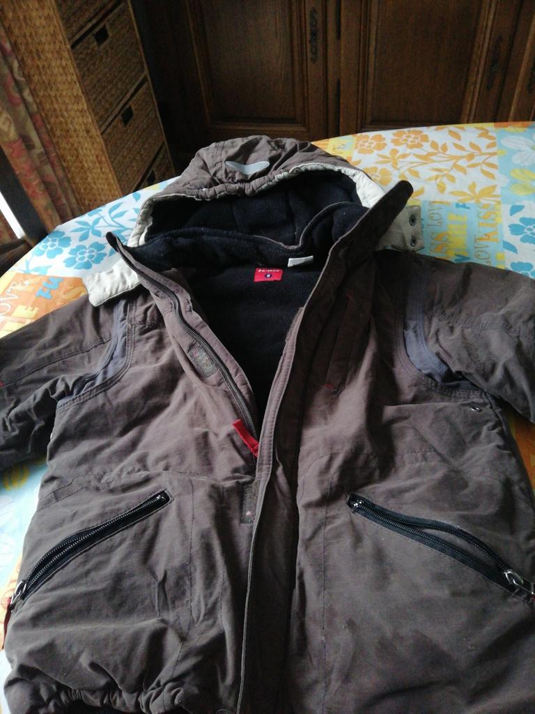 Veste garçon Premaman doublée polaire. T. 8ans.Brune., Enfants & Bébés, Enlèvement ou Envoi, Comme neuf, Garçon