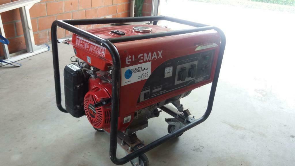 stroomgroep te huur, Doe-het-zelf en Bouw, Aggregaten, Ophalen of Verzenden, Zo goed als nieuw, 5 tot 10 kVA, Benzine