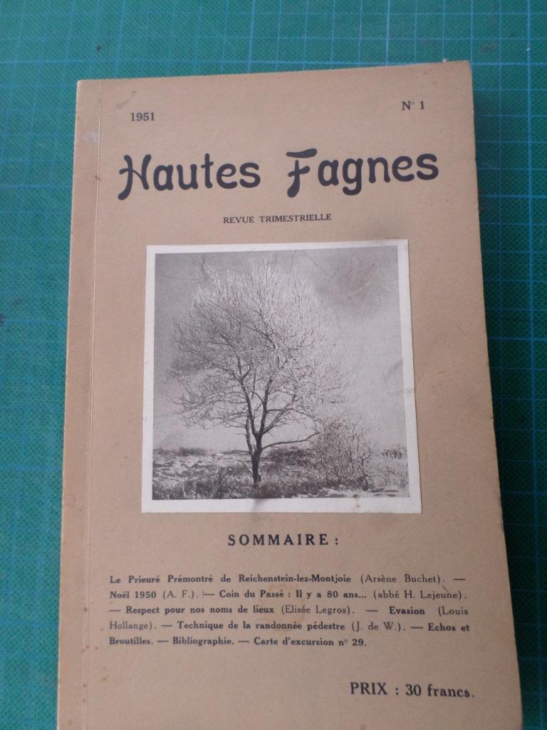 Hautes Fagnes – 1951 n 1 – fascicule XLI, Autres marques, Enlèvement ou Envoi, Comme neuf, Autres types