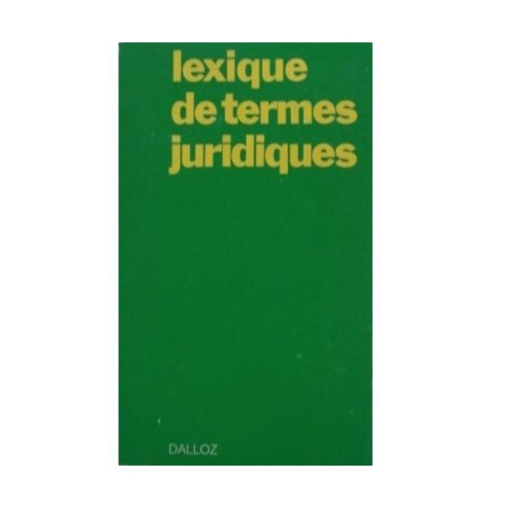 Livre et guide de droit de Lescot & Lexique termes juridique, Ophalen of Verzenden, Zo goed als nieuw, Vincentaux Lescot