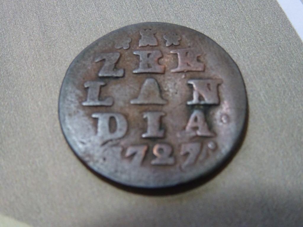 Découverte du sol 1 pièce Duit 1727 République néerlandaise, Enlèvement ou Envoi, Avant le royaume, Autres valeurs, Monnaie en vrac