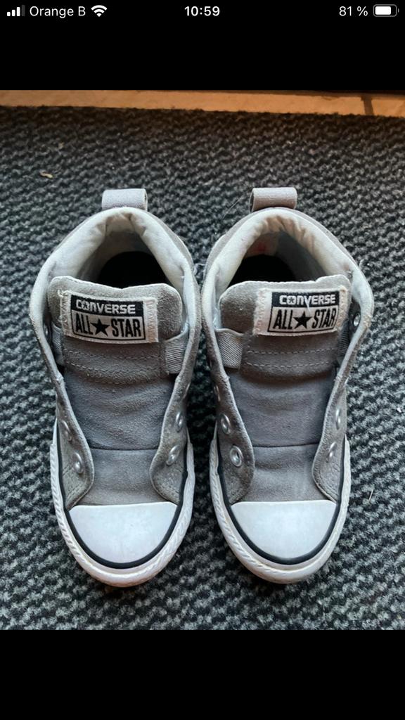 Converse All Star en cuir Velours (27), Enfants & Bébés, Enlèvement, Comme neuf