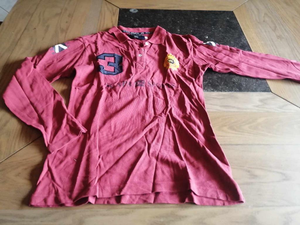 POLO LANGE MOUW MERK SCAPA SPORTS – MAAT L = M, Scapa Sports, Enlèvement ou Envoi, Porté, Taille 38/40 (M)