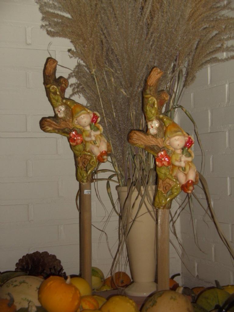 BLOEMENMEISJE OP STOKJES GROOT 78 cm NIEUW, Enlèvement ou Envoi, Neuf