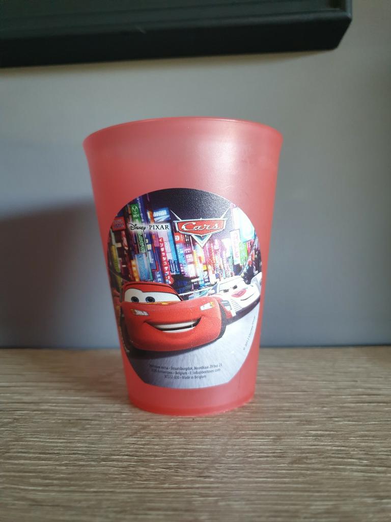 Drinkbeker cars Disney Bliksem McQueen - Lightning, Kinderen en Baby's, Ophalen of Verzenden, Zo goed als nieuw