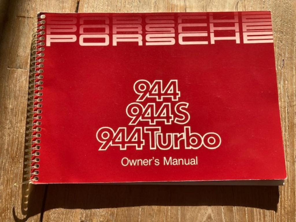 944 944S 944Turbo Owner's Manual, Auto diversen, Handleidingen en Instructieboekjes, Ophalen of Verzenden