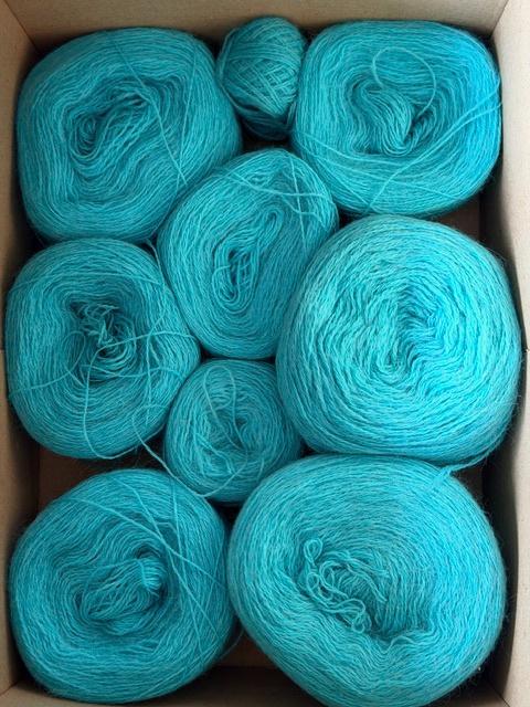 Nieuwe 70% wol (haken/breien) lichtgroen/600gr  (nr4860), Ophalen of Verzenden, Nieuw, Breien of Haken, Wol of Garen