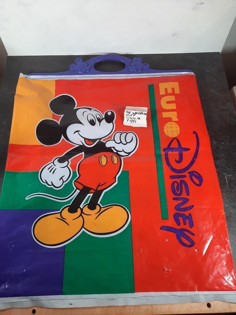 Plastieke zak eurodisney begin jaren '90, Sac, Valise ou Pochette, https://eurodisneyparijs.be/contact/, Enlèvement ou Envoi, Eurodisney / disneyland parijs