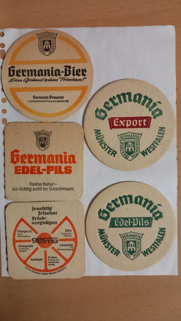 Bierviltjes Germania (784), Ophalen of Verzenden, Zo goed als nieuw