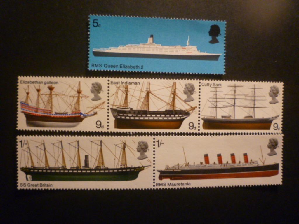 Groot-Brittannië/Grande-Bretagne 1969 Mi 498/503**, Verzenden