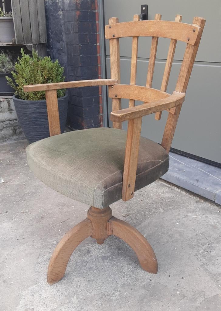 Fauteuil de bureau ancien, Antiquités & Art, Antiquités | Meubles | Chaises & Canapés, Enlèvement