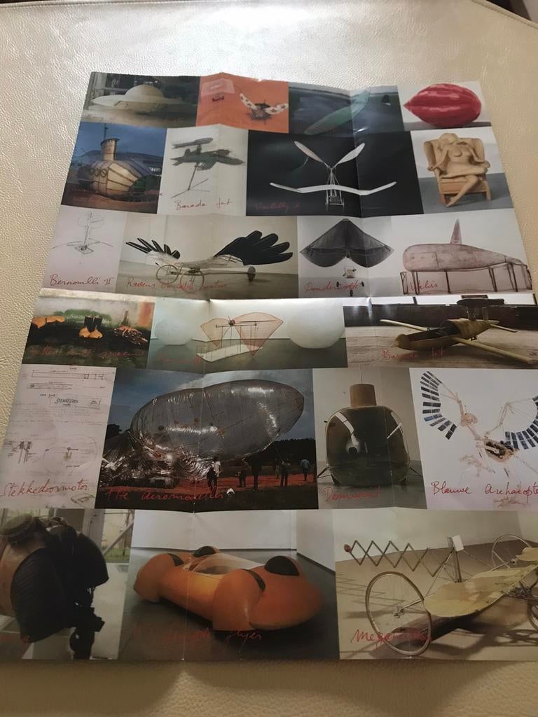 Panamarenko mini poster, Rechthoekig Staand, A4 of kleiner, Ophalen of Verzenden, Zo goed als nieuw