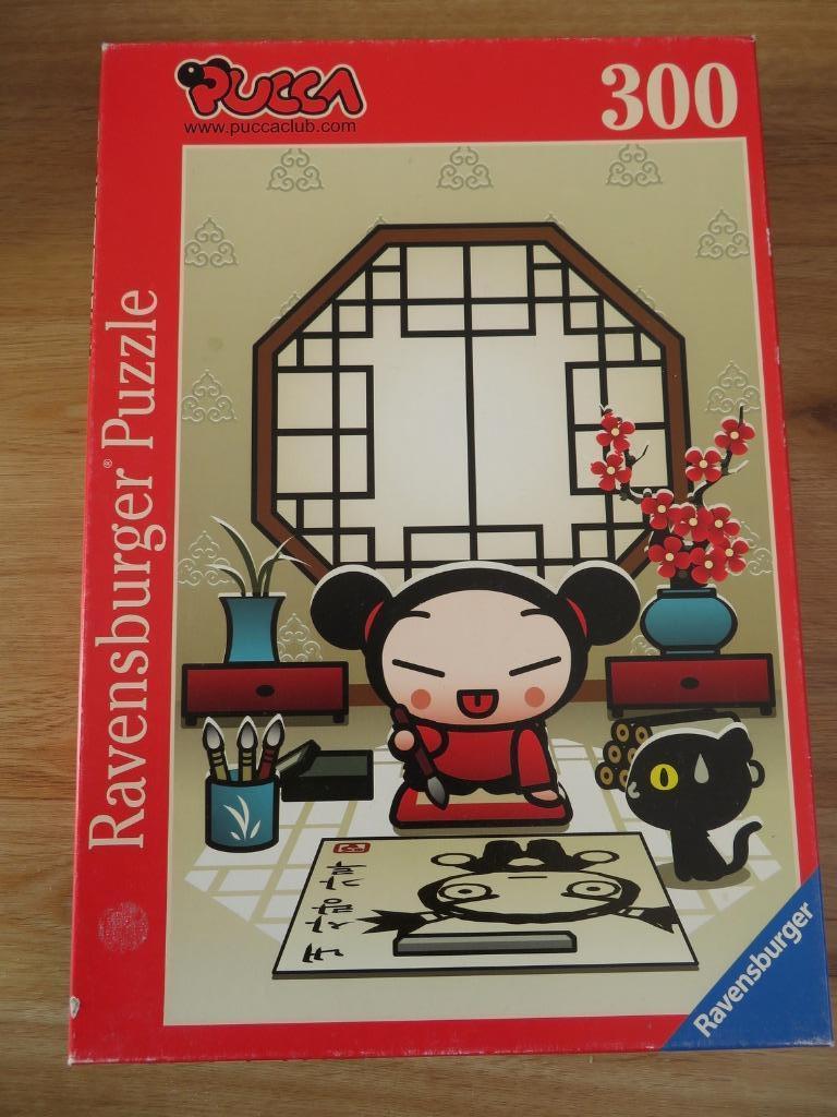 Puzzle Ravensburger 300 pièces "Pucca peint Garu", Ophalen of Verzenden, Meer dan 50 stukjes, Gebruikt, 6 jaar of ouder
