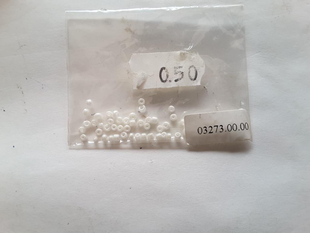Zak met mini-parels (2 mm) in witte kleur, Hobby en Vrije tijd, Naaien en Fournituren, Ophalen of Verzenden, Nieuw, Overige typen