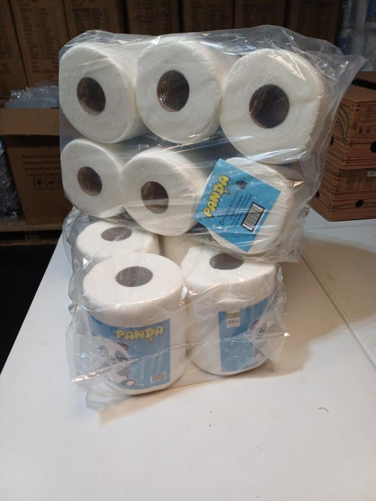 12 rollen XL Panda papieren handdoeken, Ophalen of Verzenden