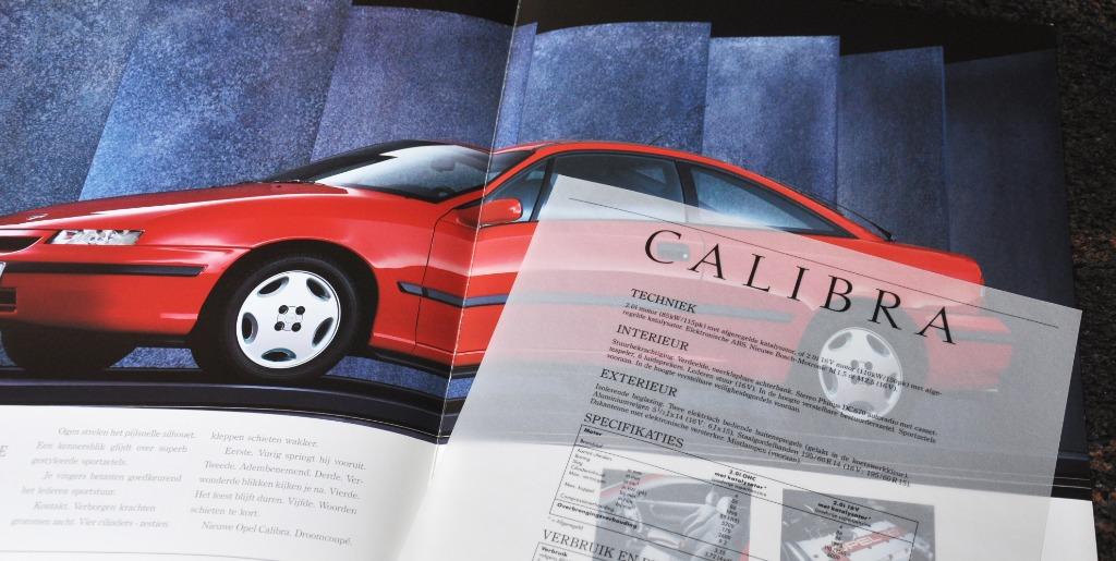 OPEL CALIBRA : Mooie Grote Zeldzame Brochure !!!, Ophalen of Verzenden, Zo goed als nieuw, Opel