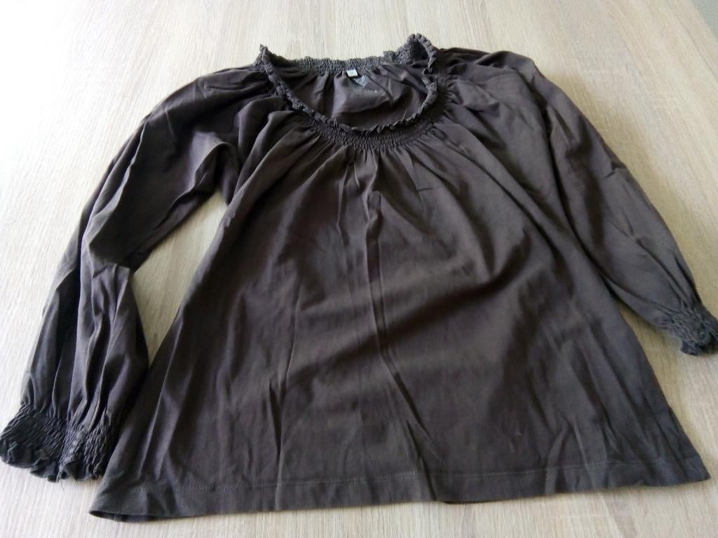 Blouse marron The Barn taille M, Kleding | Dames, Zo goed als nieuw, Ophalen, Maat 38/40 (M), The Barn