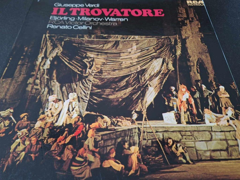 Verdi / Cellini - Il Trovatore Box 2 x Lp's Vinyl, 12 pouces, Enlèvement ou Envoi, Utilisé, Romantique